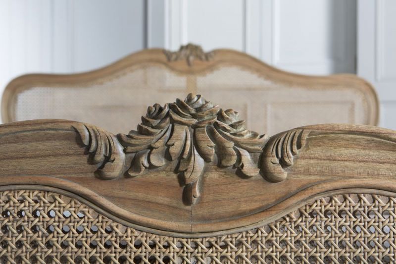 Chic Weathered and Cane Bed Frame